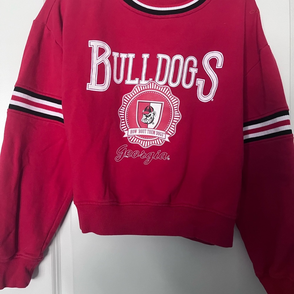 WEAR by Erin Andrews Women's Vintage Pullover Sweatshirt - Georgia Bulldogs